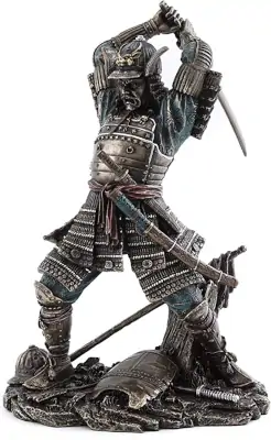 samurai warrior battle statue