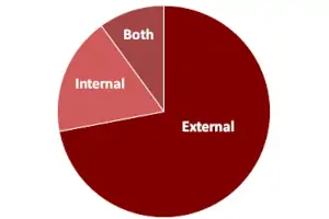 Internal or External Martial Arts Pie Chart